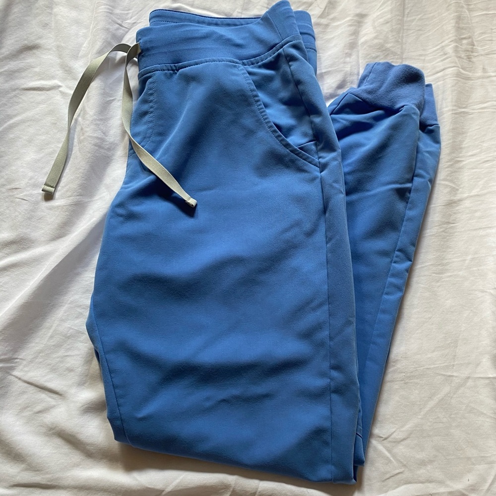 Figs Medium Zamora Jogger Scrub Pants Ceil Blue